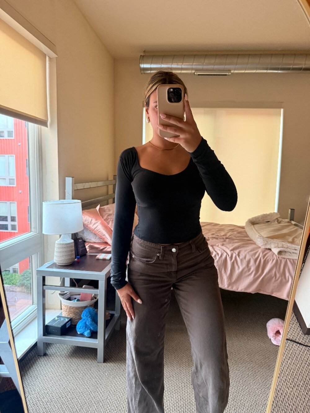 Lululemon Black Align Crop Long Sleeve: Size 4